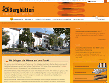 Tablet Screenshot of berghuetten-gmbh.de